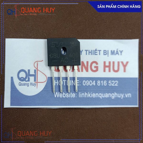 GBU406 Diode cầu 4A 600V