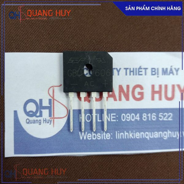 GBU606 Diode cầu 6A 600V