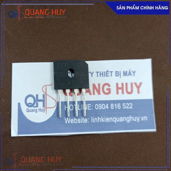 GBU806 Diode cầu 8A 600V