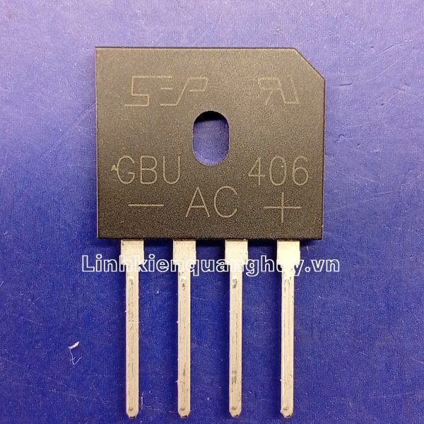 GBU406 Diode cầu 4A 600V