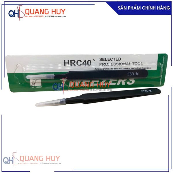 Nhíp kẹp thẳng nhọn tĩnh điện ESD-14