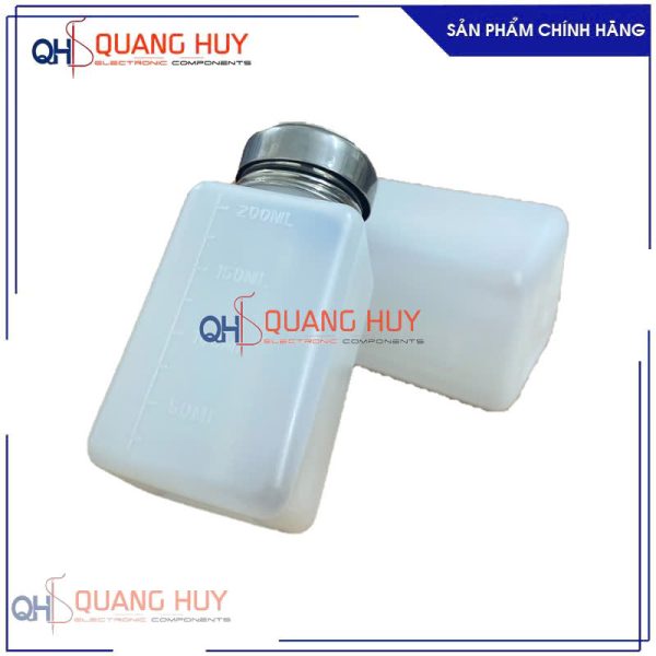 Lọ nhựa đựng dung dịch hình vuông 11.6cm/200ml