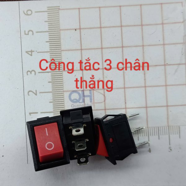 Công tắc nguồn KCD1 6A/250V 3 chân thẳng