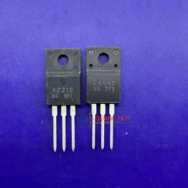 A2210 /C6082 cặp đèn TO220F PNP Transistor 20A 50V