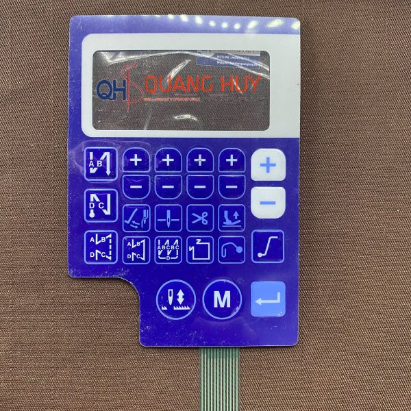 Miếng dán màn hình bàn phím máy may 1 kim Juki 7000A xanh dương