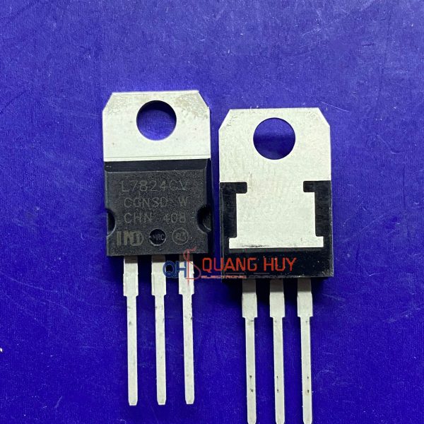 L7824CV, 7824, L7824 IC nguồn ổn áp 24V 1.5A TO-220 (hàng nhập khẩu)