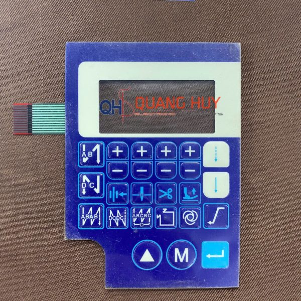 Miếng dán bàn phím xanh dương dán màn hình máy may hộp SDA