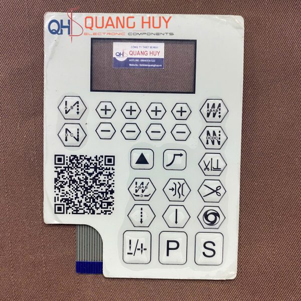 Miếng dán bàn phím màn hình máy may hộp bo đỏ