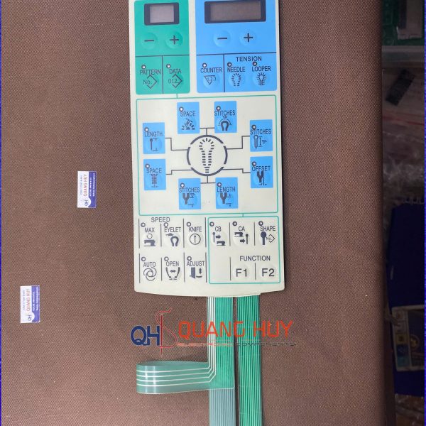 Miếng dán bàn phím màn hình máy may thùa khuy tròn thùa khuy mắt phượng JUKI MEB 3200