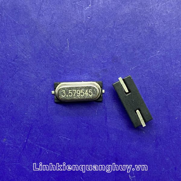Thạch anh dao động 3.579545M chân HC-49S-SMD(2 chân dán)