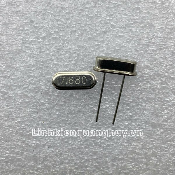 Thạch anh dao động 7.68MHZ chân HC-49S(dip2)
