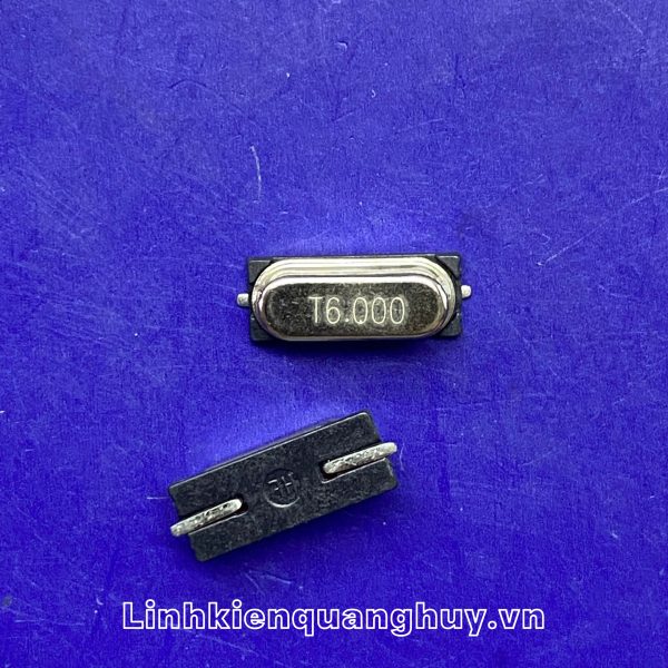 Thạch anh dao động 6M chân HC-49S-SMD(2 chân dán)