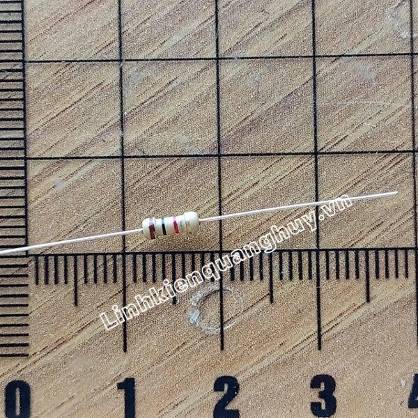 Điện trở vạch 1/4W 1K 5% (50c)