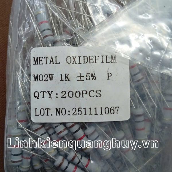 Điện trở vạch 2W 1K 5% (10c)