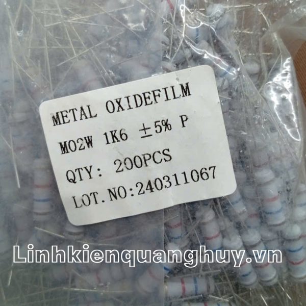 Điện trở vạch 2W 1K6 5% (10c)