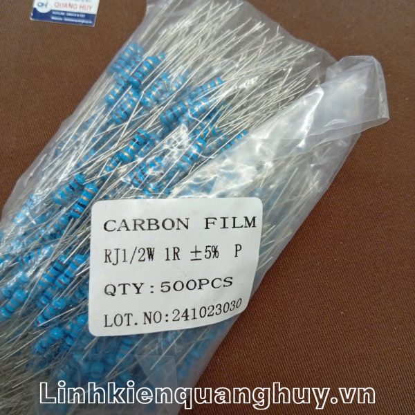Điện trở vạch 1/2W 1R 5% (10c)