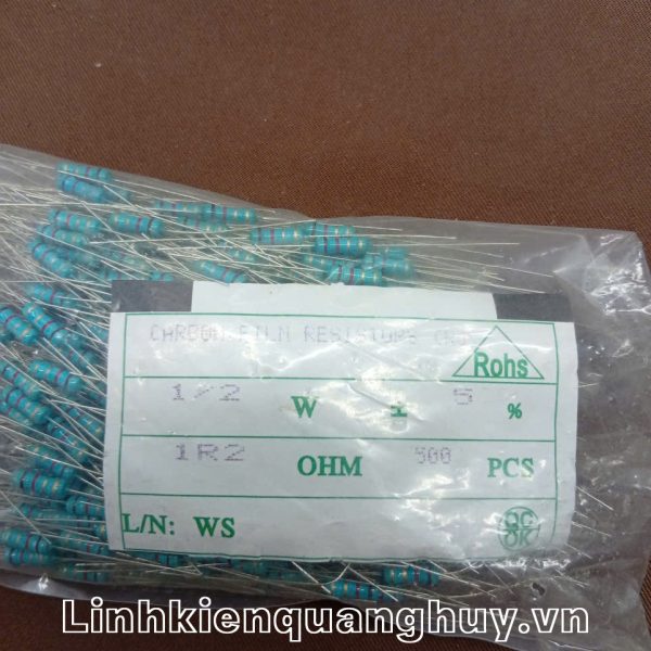 Điện trở vạch 1/2W 1R2 5% (10c)