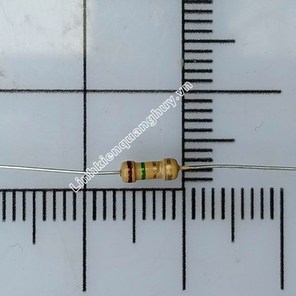 Điện Trở Vạch – Điện Trở Cắm 1/4W 1R5 5% (50c)