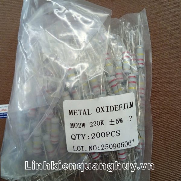 Điện trở vạch 2W 220K 5% (10c)