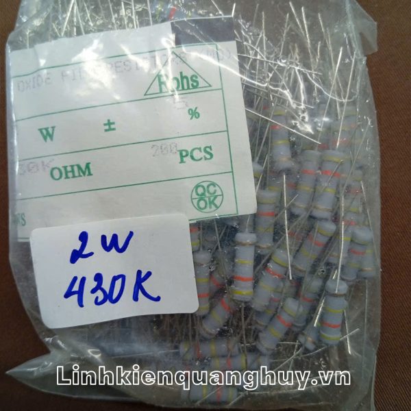 Điện trở vạch 2W 430K 5% (10c)