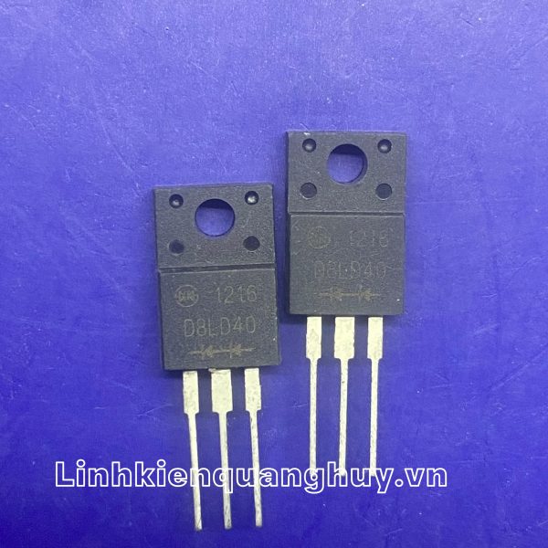 D8LD40 TO220F Diode chỉnh lưu phục hồi nhanh 8A 400V