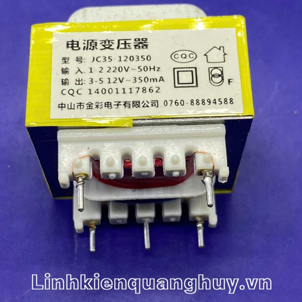Biến áp vào 220V Đầu ra 12V 350mA