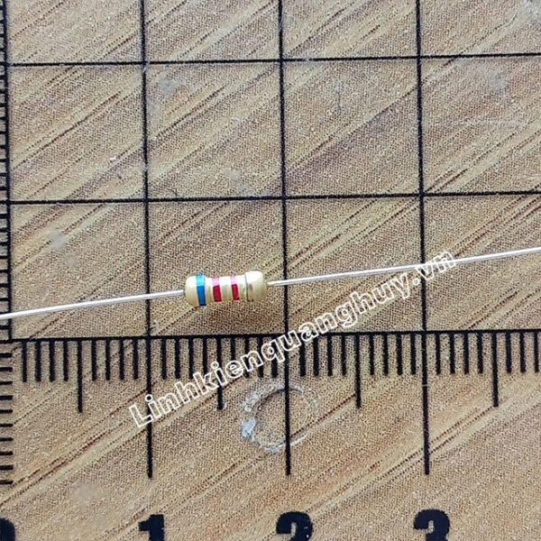 Điện trở vạch 1/4W 6K2 5% (50c)
