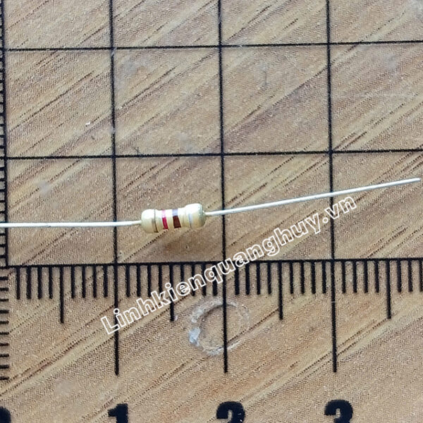 Điện trở vạch 1/4W 9K1 5% (50c)