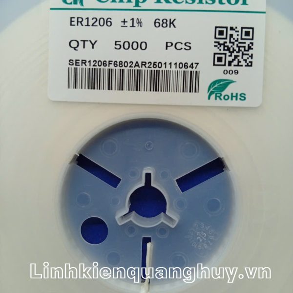 Điện trở dán 1206 68K 1% (50c)