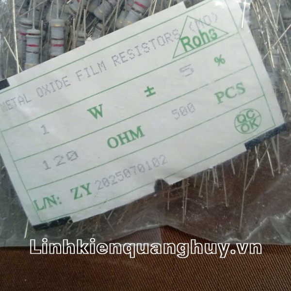 Điện trở vạch - Điện trở cắm 1W 120R (10c)
