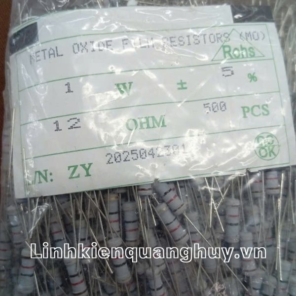 Điện Trở Vạch - Điện Trở Cắm 1W 12R 5% (10c)