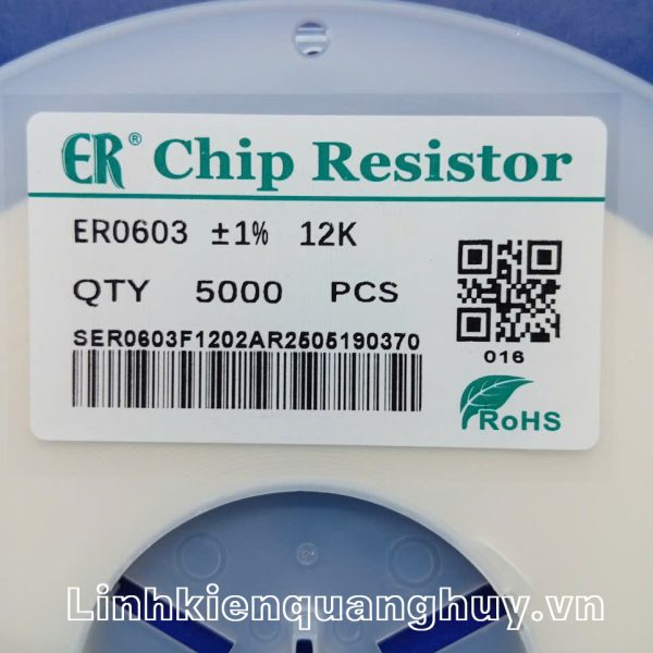 Điện Trở Dán 0603 12K (50c)