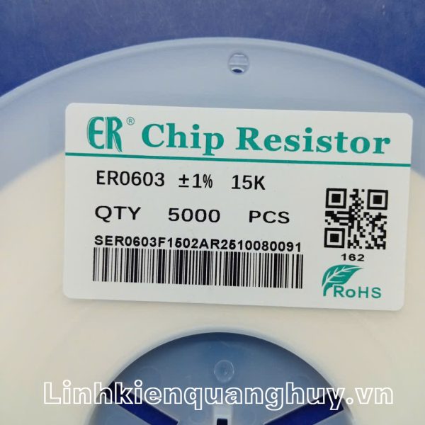 Điện Trở Dán 0603 15K 1% (50c)