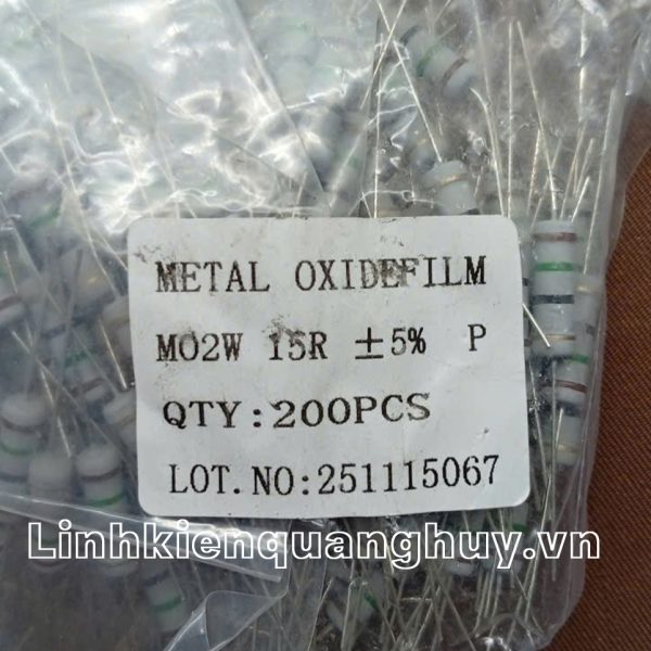 Điện Trở Vạch - Điện Trở Cắm 2W 15R 5% (10c)