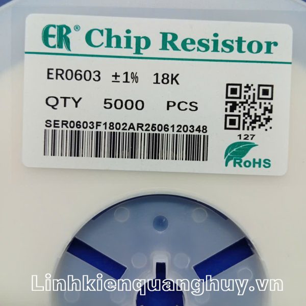 Điện Trở Dán 0603 18K 1% (50c)