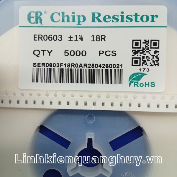 Điện Trở Dán 0603 18R 1% (50c)