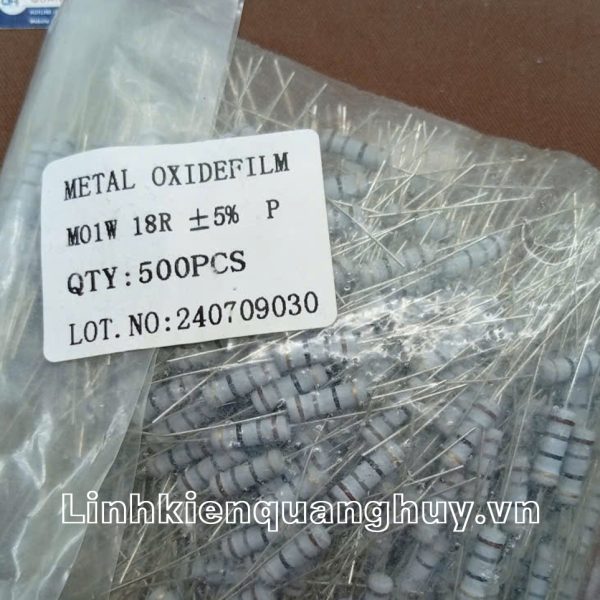 Điện Trở Vạch - Điện Trở Cắm 1W 18R 5% (10c)