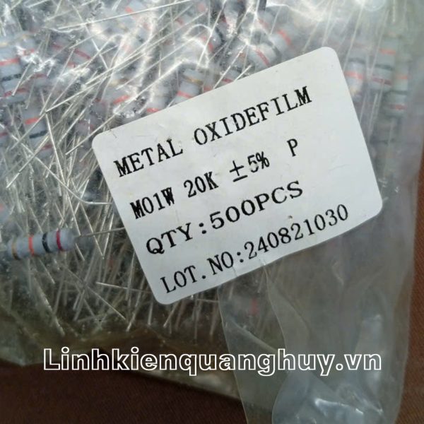 Điện Trở Vạch - Điện Trở Cắm 1W 20K 5% (10c)