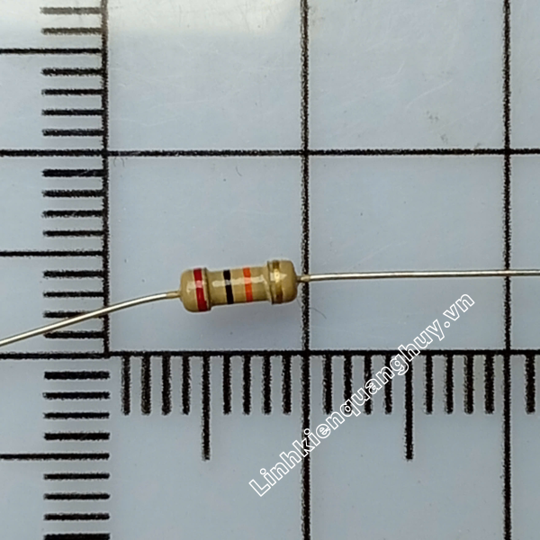Điện Trở Vạch - Điện Trở Cắm 1/4W 20K 5% (50c)