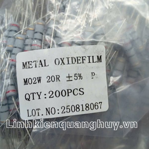 Điện Trở Vạch - Điện Trở Cắm 2W 20R 5% (10c)