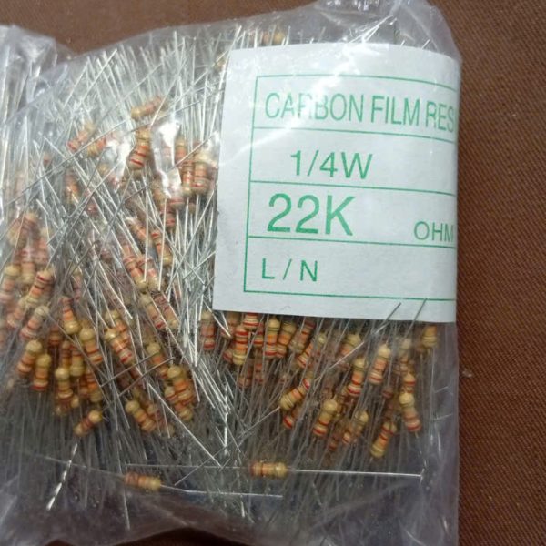 Điện Trở Vạch - Điện Trở Cắm 1/4W 22K 5% (50c)