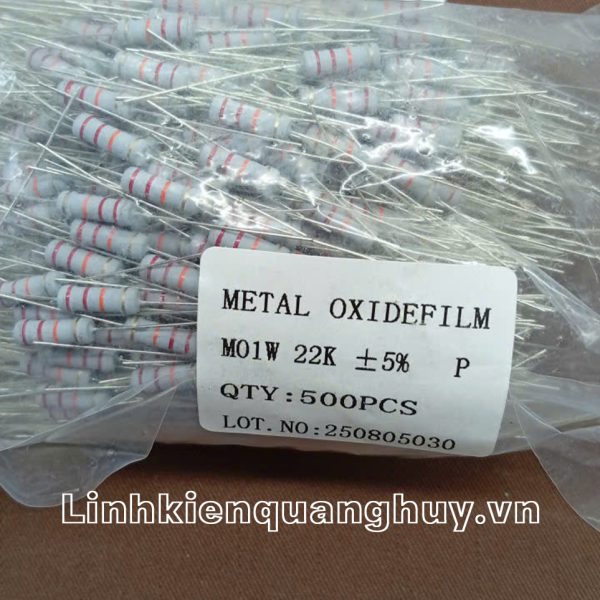 Điện Trở Vạch - Điện Trở Cắm 1W 22K 5% (10c)