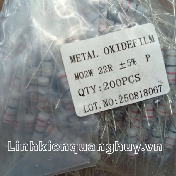 Điện Trở Vạch - Điện Trở Cắm 2W 22R 5% (10c)