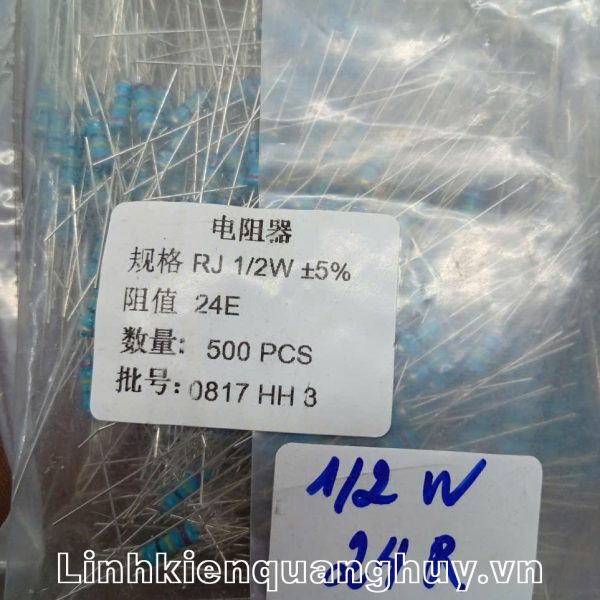 Điện Trở Vạch - Điện Trở Cắm 1/2W24R