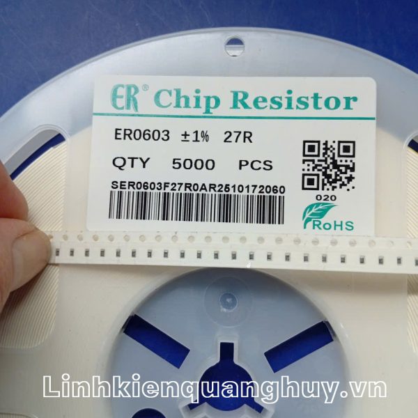 Điện Trở Dán 0603 27R (50c)