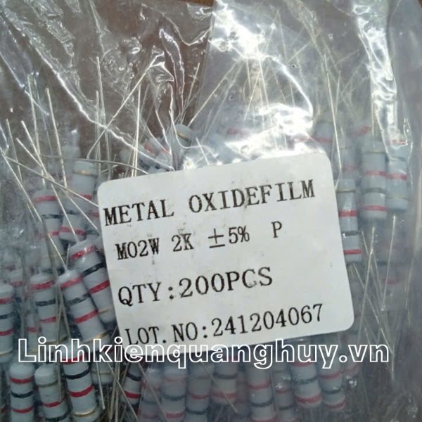 Điện trở vạch 2W 2K 5% (10c)
