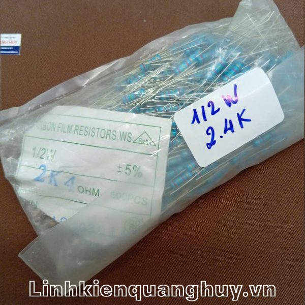 Điện trở vạch 1/4W 2K4 5% (50c)