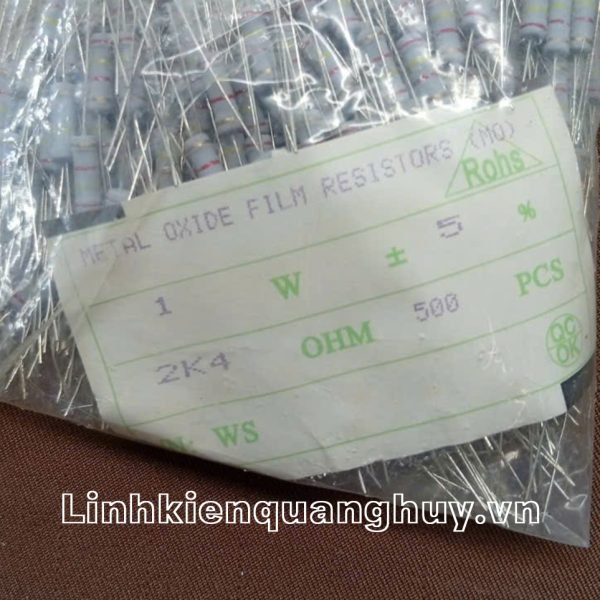 Điện trở vạch 1W 2K4 5% (10c)