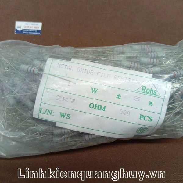 Điện trở vạch 1W 2K7 5% (10c)