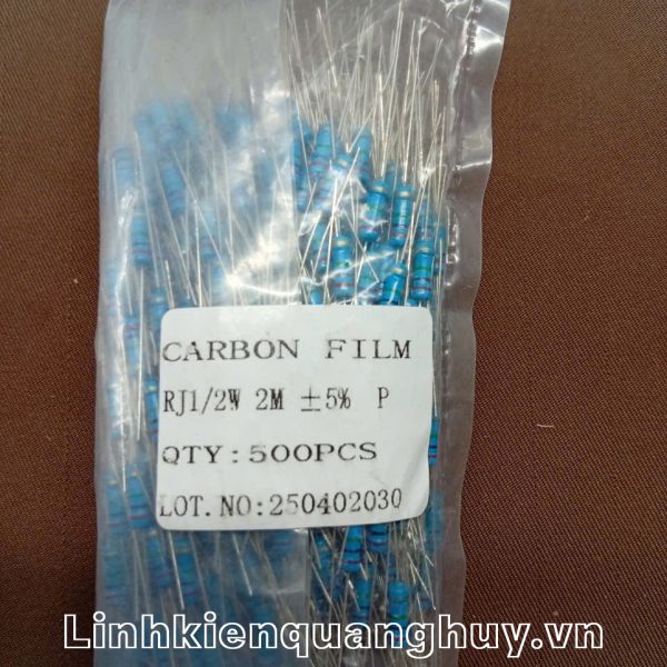 Điện trở vạch 1/2W 2M 5% (10c)